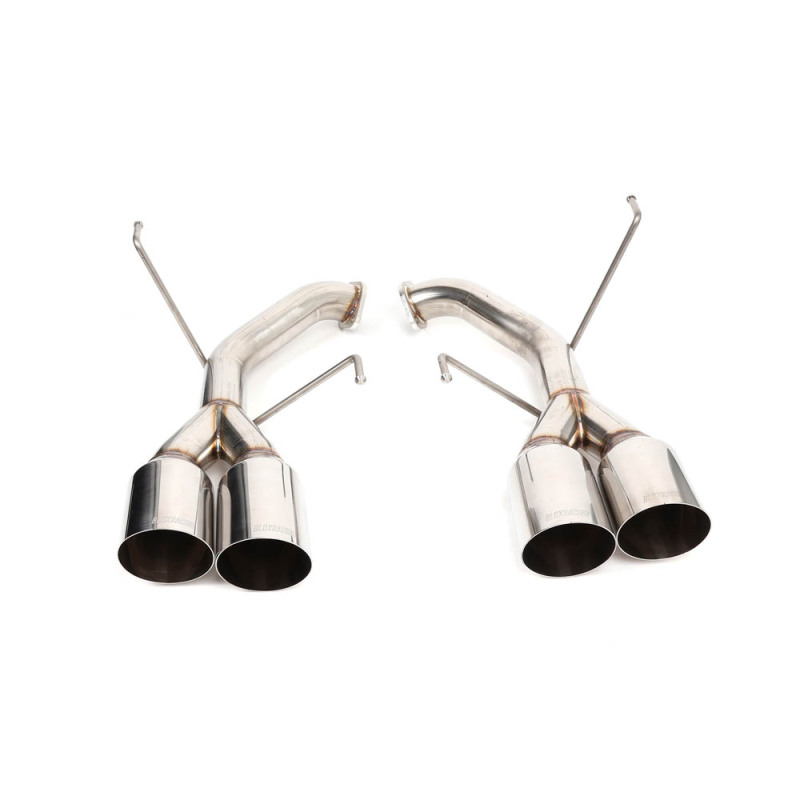 Subaru WRX Performance Exhaust - BLOX Racing - Muffler Delete / Axle Back Single Wall 4in - Polished Tips - `22-`27